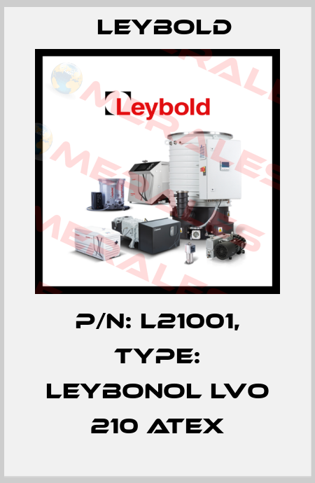 P/N: L21001, Type: LEYBONOL LVO 210 ATEX Leybold