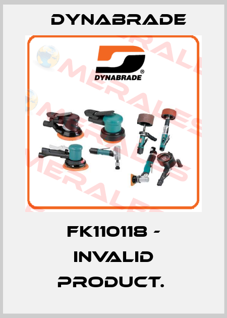 FK110118 - invalid product.  Dynabrade
