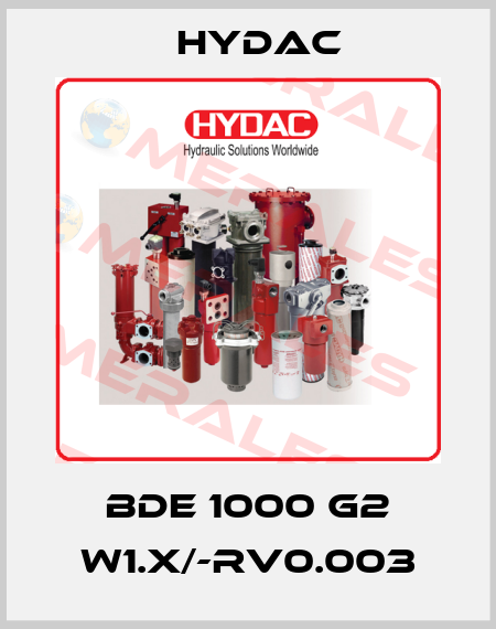 BDE 1000 G2 W1.X/-RV0.003 Hydac