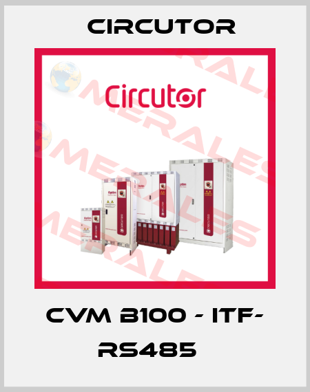 CVM B100 - ITF- RS485   Circutor