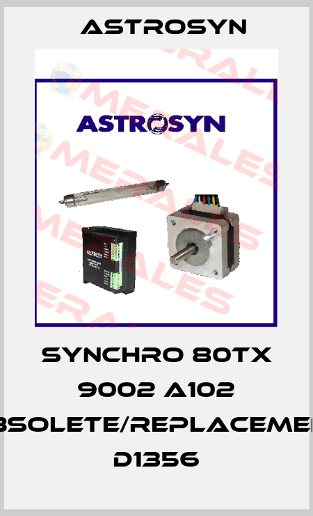 SYNCHRO 80TX 9002 A102 obsolete/replacement D1356 Astrosyn