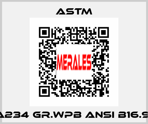 A234 GR.WPB ANSI B16.9  Astm