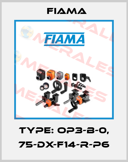 Type: OP3-B-0, 75-DX-F14-R-P6 Fiama