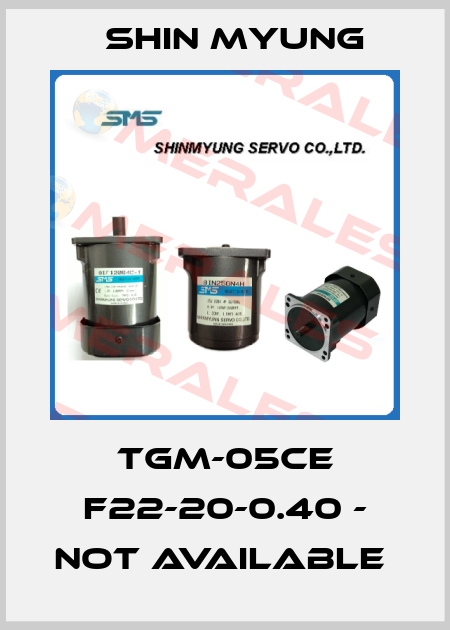 TGM-05CE F22-20-0.40 - not available  Shin Myung