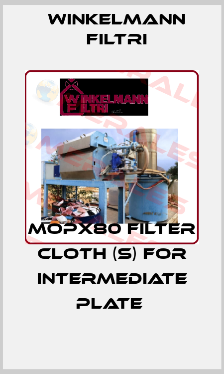 MOPX80 FILTER CLOTH (S) FOR INTERMEDIATE PLATE  Winkelmann Filtri