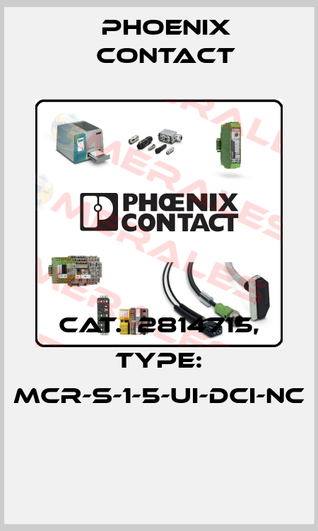 Cat.№2814715, Type: MCR-S-1-5-UI-DCI-NC  Phoenix Contact