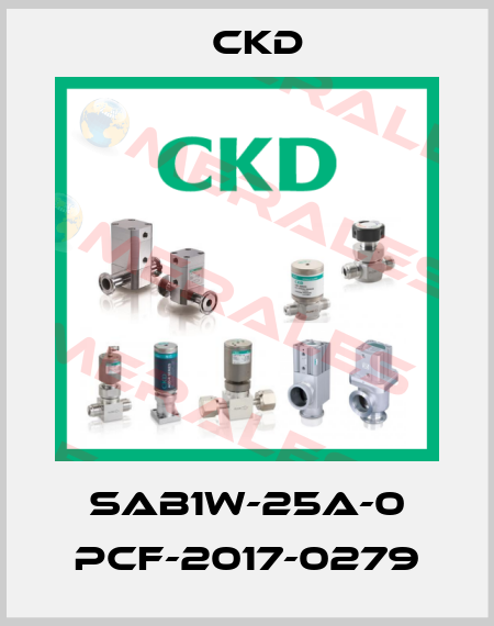 SAB1W-25A-0 PCF-2017-0279 Ckd