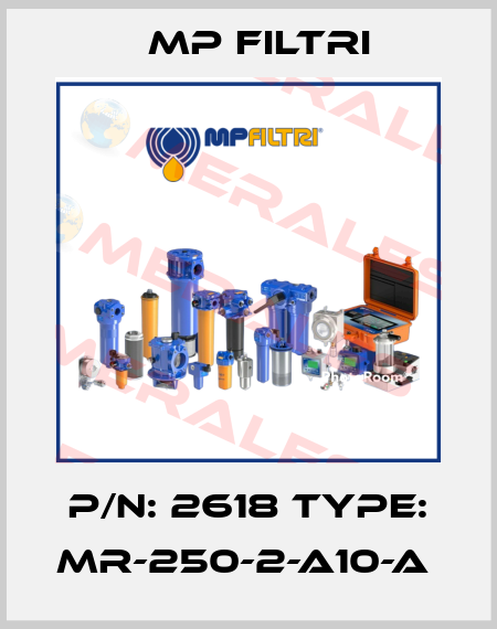 P/N: 2618 Type: MR-250-2-A10-A  MP Filtri