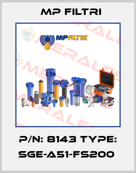 P/N: 8143 Type: SGE-A51-FS200  MP Filtri