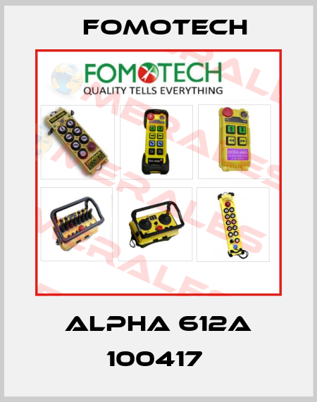 ALPHA 612A 100417  Fomotech