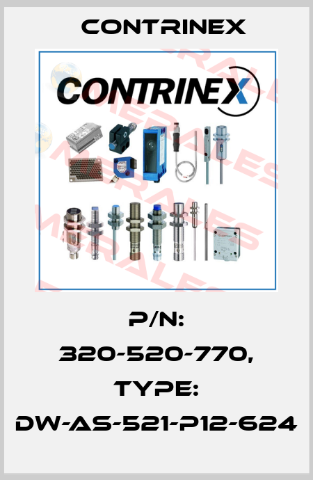 p/n: 320-520-770, Type: DW-AS-521-P12-624 Contrinex