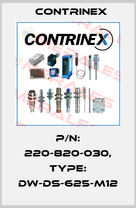 p/n: 220-820-030, Type: DW-DS-625-M12 Contrinex