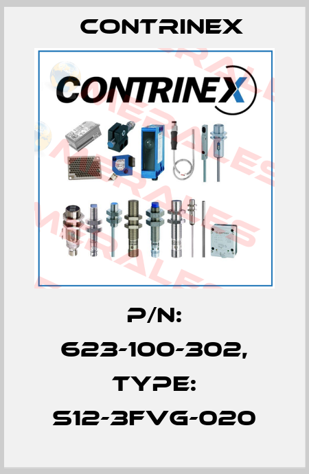 p/n: 623-100-302, Type: S12-3FVG-020 Contrinex