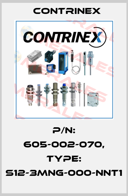 p/n: 605-002-070, Type: S12-3MNG-000-NNT1 Contrinex