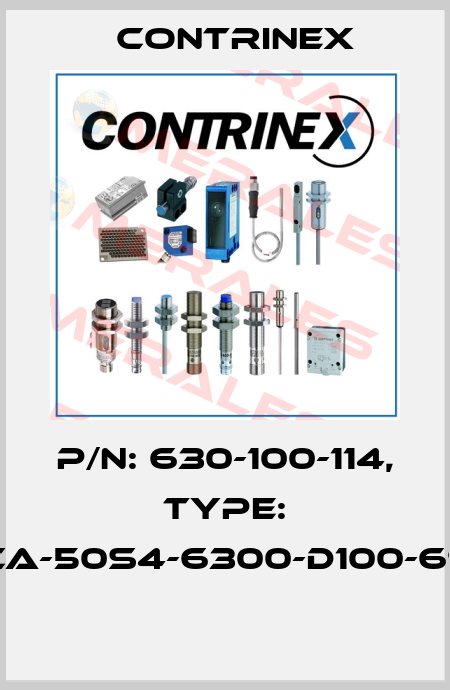 P/N: 630-100-114, Type: YCA-50S4-6300-D100-69K  Contrinex