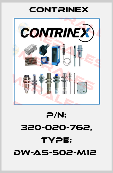 P/N: 320-020-762, Type: DW-AS-502-M12  Contrinex