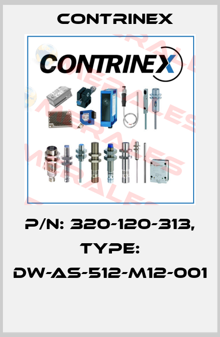 P/N: 320-120-313, Type: DW-AS-512-M12-001  Contrinex