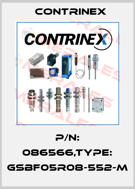 P/N: 086566,Type: GSBF05R08-552-M Contrinex