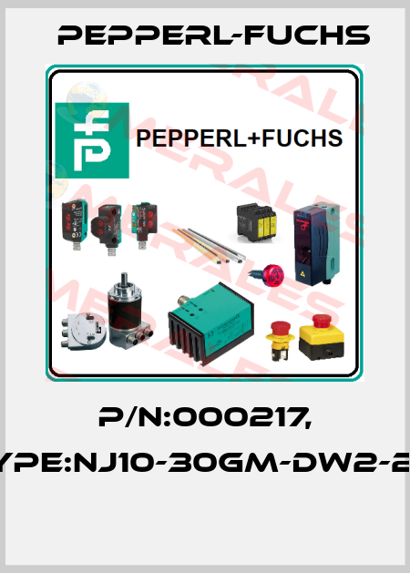 P/N:000217, Type:NJ10-30GM-DW2-2,5  Pepperl-Fuchs