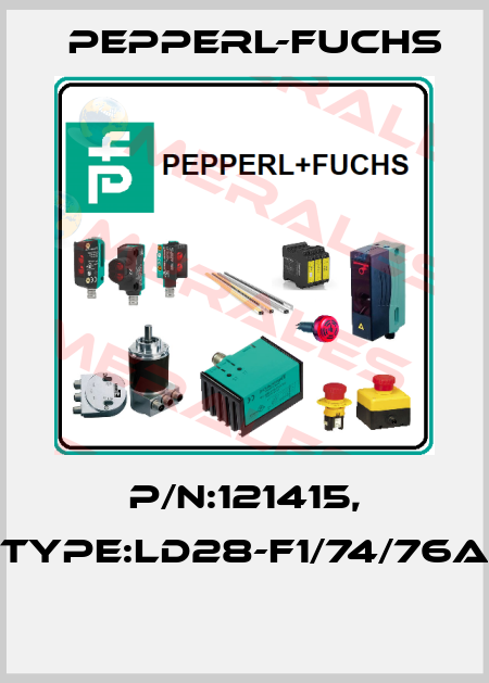 P/N:121415, Type:LD28-F1/74/76a  Pepperl-Fuchs