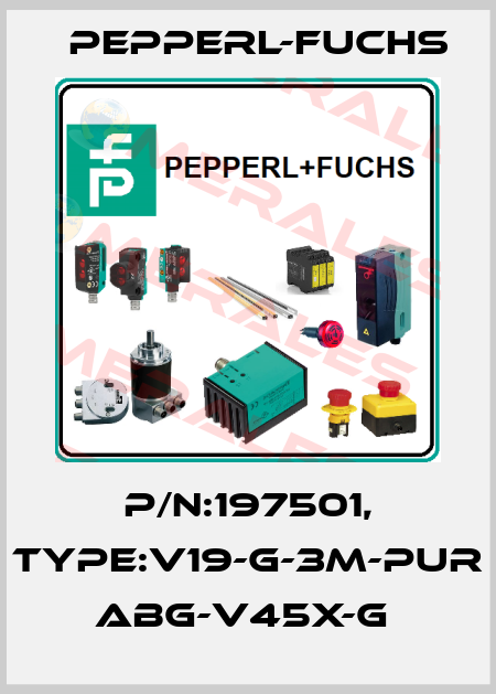 P/N:197501, Type:V19-G-3M-PUR ABG-V45X-G  Pepperl-Fuchs