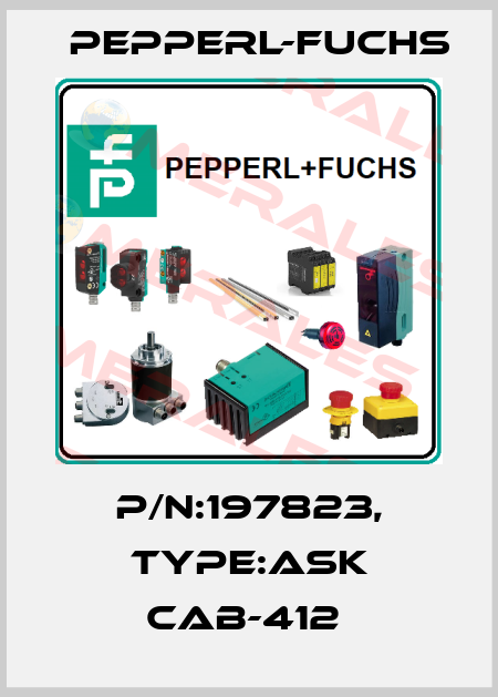 P/N:197823, Type:ASK CAB-412  Pepperl-Fuchs