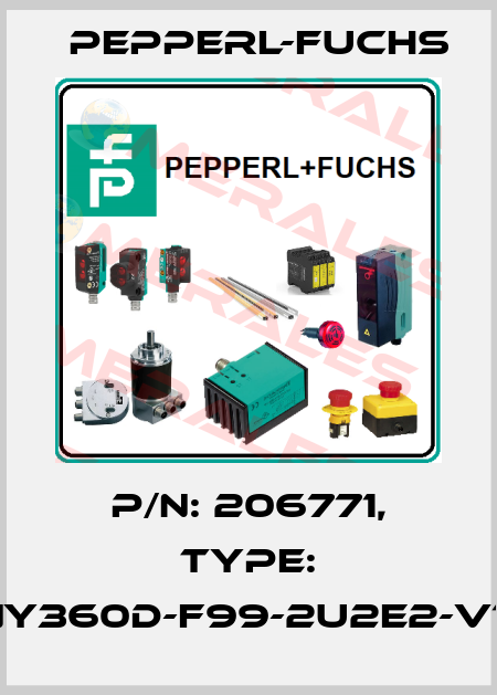 p/n: 206771, Type: INY360D-F99-2U2E2-V17 Pepperl-Fuchs