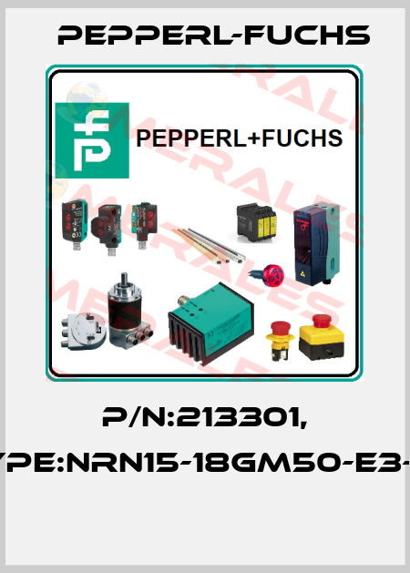 P/N:213301, Type:NRN15-18GM50-E3-V1  Pepperl-Fuchs
