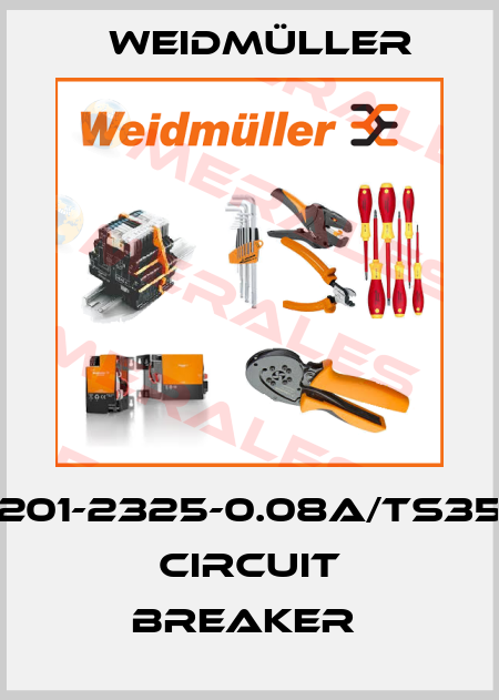 201-2325-0.08A/TS35 CIRCUIT BREAKER  Weidmüller