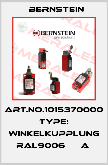 Art.No.1015370000 Type: WINKELKUPPLUNG  RAL9006      A  Bernstein