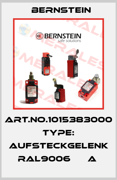 Art.No.1015383000 Type: AUFSTECKGELENK  RAL9006      A  Bernstein
