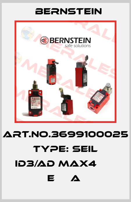 Art.No.3699100025 Type: SEIL ID3/AD MAX4       E     A  Bernstein