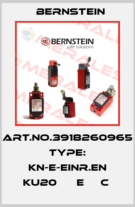 Art.No.3918260965 Type: KN-E-EINR.EN KU20      E     C  Bernstein