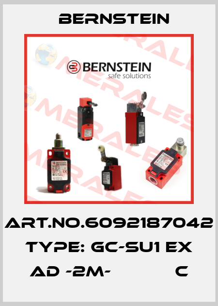 Art.No.6092187042 Type: GC-SU1 EX AD -2M-            C Bernstein