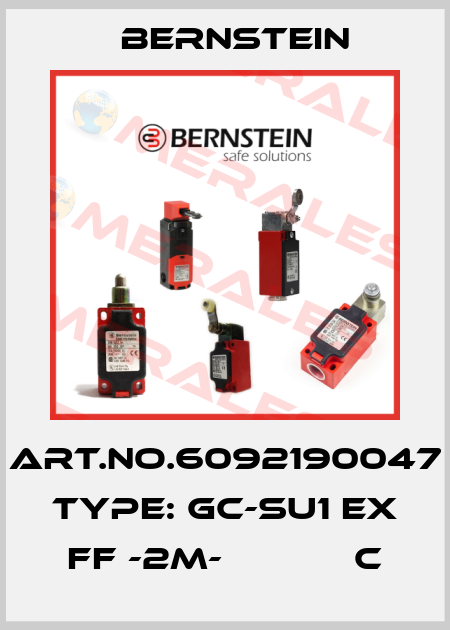 Art.No.6092190047 Type: GC-SU1 EX FF -2M-            C Bernstein