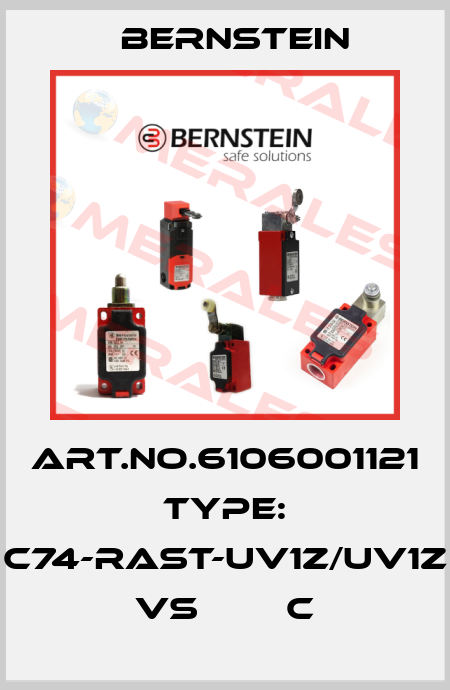 Art.No.6106001121 Type: C74-RAST-UV1Z/UV1Z VS        C Bernstein