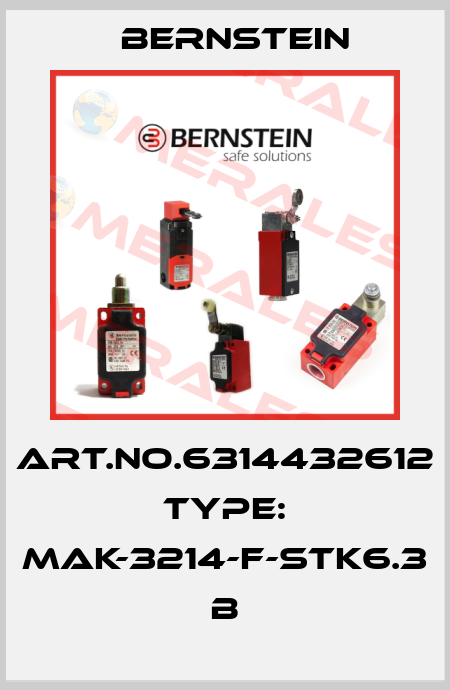 Art.No.6314432612 Type: MAK-3214-F-STK6.3            B Bernstein