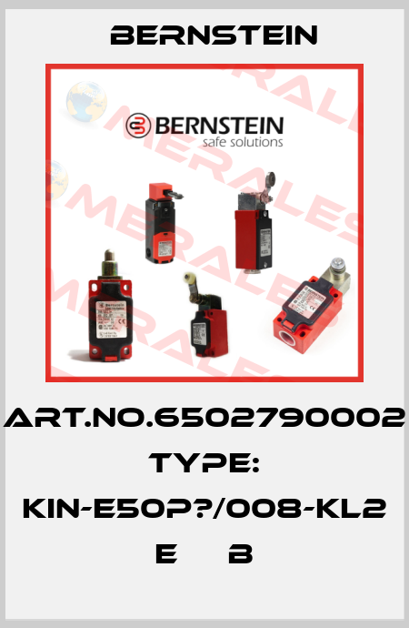 Art.No.6502790002 Type: KIN-E50P?/008-KL2      E     B Bernstein