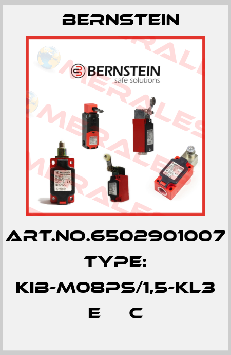 Art.No.6502901007 Type: KIB-M08PS/1,5-KL3      E     C Bernstein