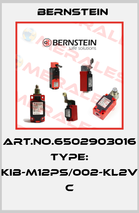 Art.No.6502903016 Type: KIB-M12PS/002-KL2V           C Bernstein