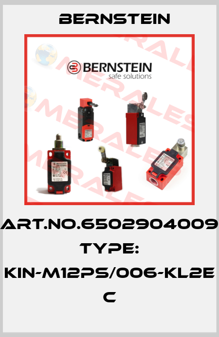 Art.No.6502904009 Type: KIN-M12PS/006-KL2E           C Bernstein
