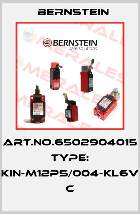 Art.No.6502904015 Type: KIN-M12PS/004-KL6V           C Bernstein