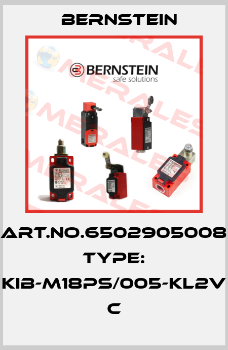 Art.No.6502905008 Type: KIB-M18PS/005-KL2V           C Bernstein