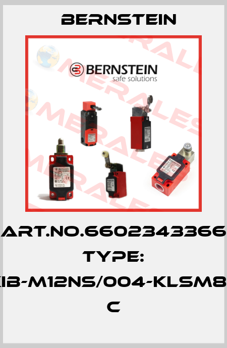 Art.No.6602343366 Type: KIB-M12NS/004-KLSM8E         C Bernstein