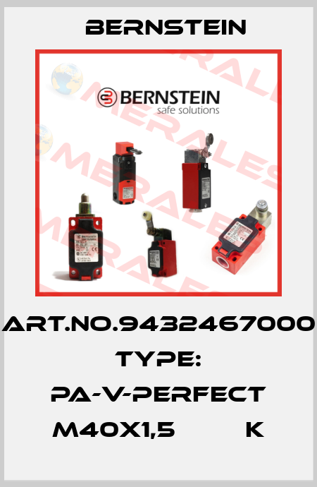 Art.No.9432467000 Type: PA-V-PERFECT M40X1,5         K Bernstein