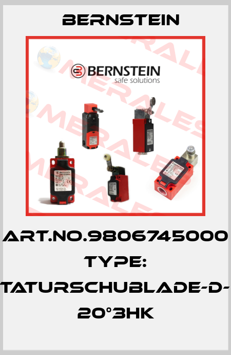 Art.No.9806745000 Type: TASTATURSCHUBLADE-D-USB 20°3HK Bernstein