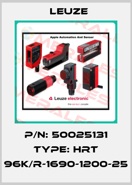 P/N: 50025131 Type: HRT 96K/R-1690-1200-25 Leuze