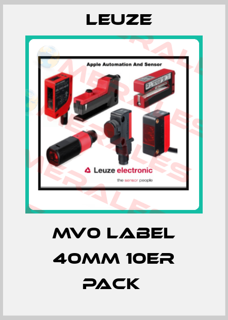 MV0 Label 40mm 10er Pack  Leuze