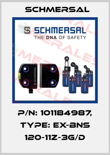 p/n: 101184987, Type: EX-BNS 120-11Z-3G/D Schmersal