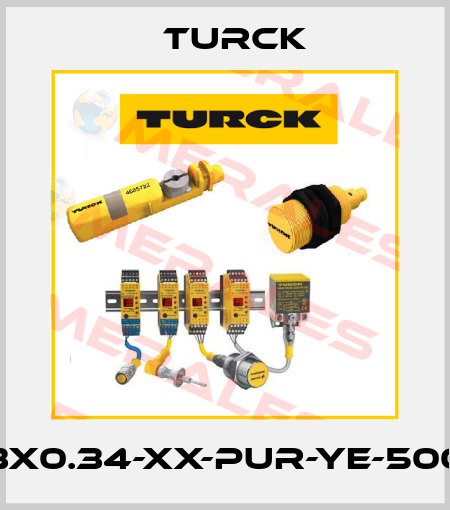 CABLE3X0.34-XX-PUR-YE-500M/TXY Turck